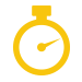 yellow illustration of a stop-clock
