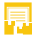 yellow illustration of a storage unit